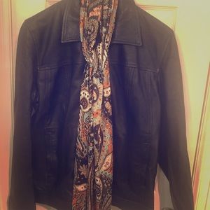 Nicole Miller Black Leather Jacket